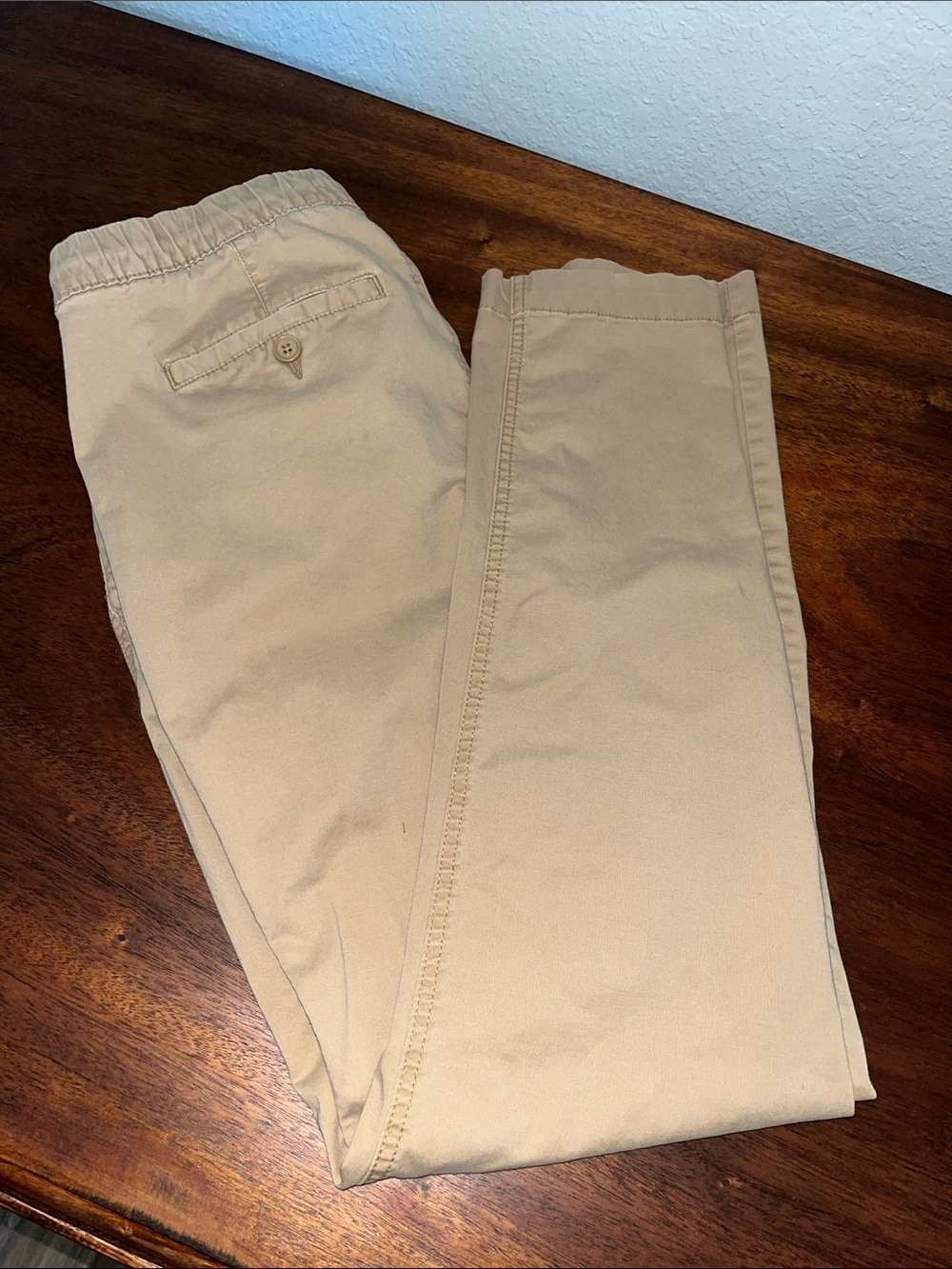 Old Navy Tan Straight-Leg Pants SZ M Flex - Picture 5 of 13
